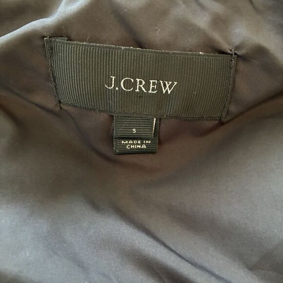 J Crew Quilted Herringbone Down Feather Fill Vest Jacket Women’s Size Small Warm - Picture 5 of 9